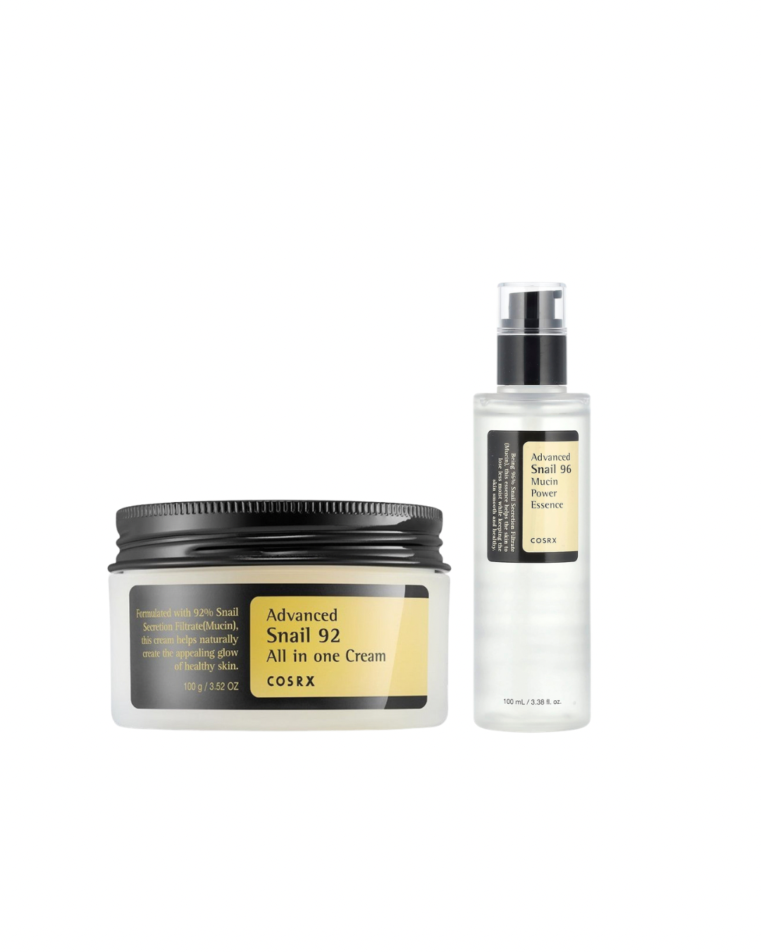 {Snail Glow Duo} COSRX - Advanced Snail 92 Cream + COSRX - Advanced Snail 96 Essence