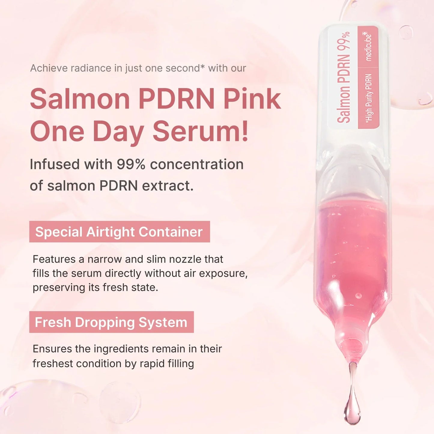 medicube PDRN pink one day serum
