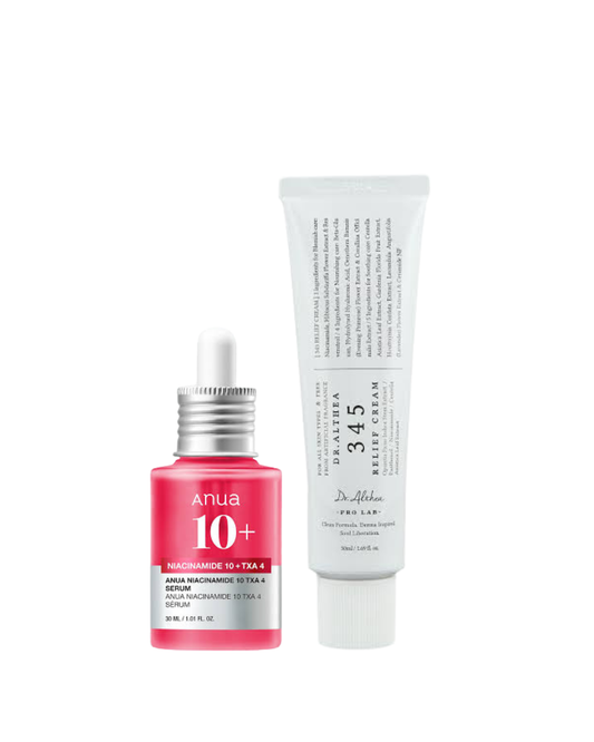 {Barrier Bright Duo} Anua - Niacinamide 10 TXA 4 Serum + Dr. Althea - 345 Relief Cream