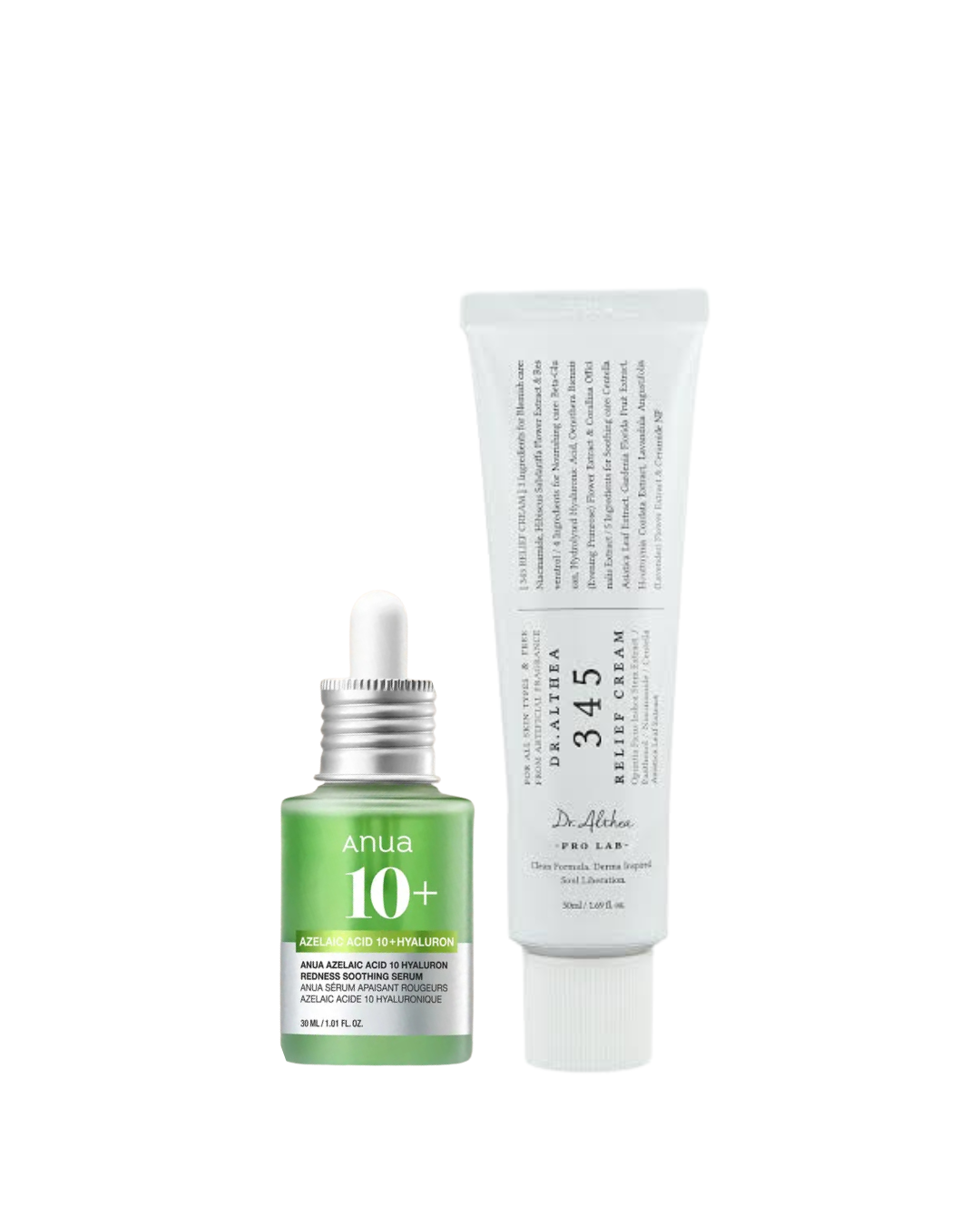 {Acne Calm Duo} Anua - Azelaic Acid 10 Redness Soothing Serum + Dr. Althea - 345 Relief Cream